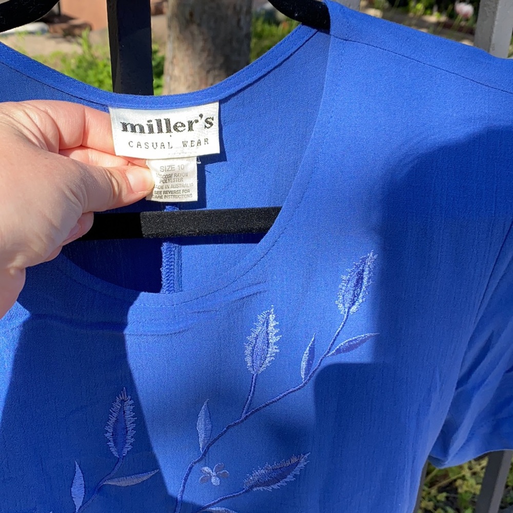 Vintage Cornflower Blue dress - Picture 7 of 7